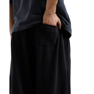 Pantalon de survêtement personnalisable pour homme 100 % coton molletonné, coupe ample, avec cordon de serrage, patchs effet vieilli, anti-boulochage, respirant - Product Image 4