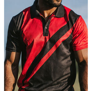 Maillot de rugby 100% polyester, col rabattu, haut de rugby, polo de rugby personnalisé pour homme - Product Image 4
