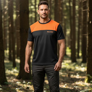 T-shirt de chasse avec revêtement résistant à l'eau, coupe performance, jersey camouflage, vêtements d'extérieur durables pour environnement humide - Product Image 6