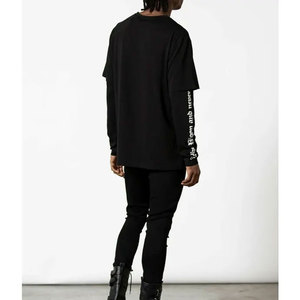 เสื้อยืดผู้ชายสไตล์วินเทจแบบสองชั้น แขนสั้น ลวดลายกราฟิก  รับทำตามสั่ง  ขั้นต่ำในการสั่งซื้อน้อย - Product Image 6