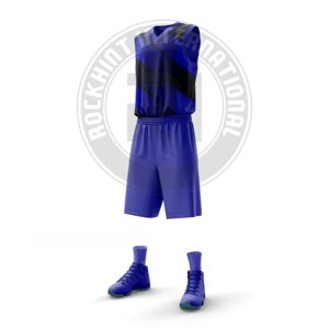 Tenue de basketball pour la performance athlétique, fabriquée en tissu polyester assurant un confort de mouvement facile et une grande résistance - Product Image 5
