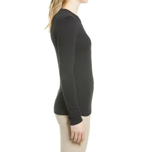 Top Trendy <b>Women</b>’s Slim Fit Long Sleeve Sports T-Shirt Lightweight Breathable Gym Workout 100% Cotton Crew Neck T-Shirt - Product Image 6