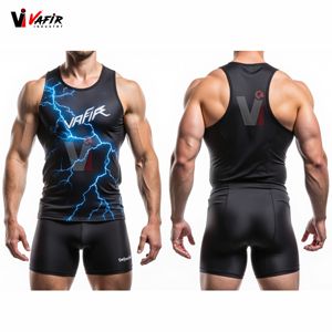 ชุดวิ่งฤดูร้อนขายส่ง น้ำหนักเบา ระบายอากาศได้ดี พิมพ์ลายดิจิตอลแบบซับลิเมชั่น มีตัวเลือกสีตามสั่ง - Product Image 1