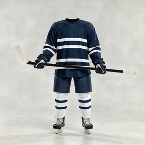 Tenue de hockey sur glace personnalisée pour équipe, maillot respirant en polyester imprimé par sublimation, vêtements de sport grandes tailles - Product Image 3