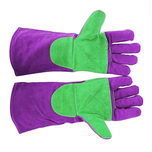 Gants de travail de soudeur en cuir de vachette pleine fleur à manches longues, isolants, flexibles et haute résistance, prix de gros, gants de sécurité pour le soudage - Product Image 2