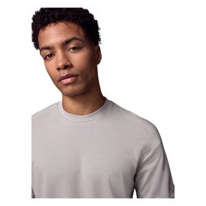 Camiseta de Manga Corta Blanca Lisa para Hombre, Corte Regular, Cuello Redondo, Tejido Jersey Informal, 100% Algodón, Color Sólido, Camiseta Básica - Product Image 4