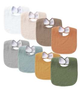 Bavoirs pour bébé 100% coton doux et absorbant pour nouveau-nés et tout-petits - Product Image 2