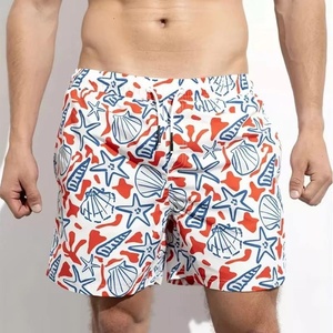Shorts de playa de color sólido personalizados de verano para hombre de buena calidad, shorts de baño de secado rápido para hombre AI-BS-204 - Product Image 4