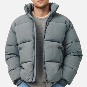 Chaqueta Acolchada Reforzada con Doble Costura para Hombre, Ropa de Trabajo Resistente, Forro Aislante Suave, Prenda Exterior Larga, Uniforme - Product Image 4