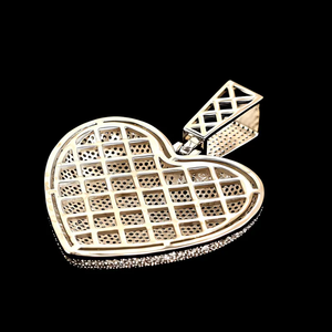 Custom Hip Hop Iced Out Moissanite <b>Lockets</b> Memory Bubble Love Photo Frame Photo Couple Heart Pendant Necklace for <b>Men</b> - Product Image 5