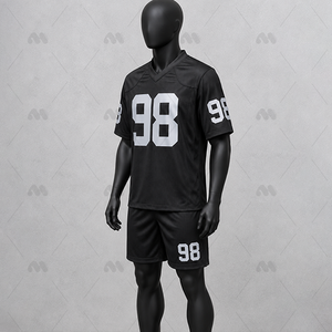 Camiseta de Fútbol Americano Transpirable 100% Poliéster con Impresión por Transferencia de Calor, Personalizable con Nombre, Número y Logotipo para Adultos, Venta al Por Mayor - Product Image 4