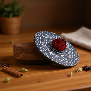 Juego de Cajas de Madera Hechas a Mano para Roti y Especias, Contenedores Decorativos de Cocina para Chapati, Uso Doméstico - Product Image 3