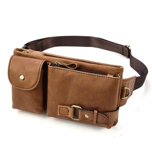 Multifunctional Daily Use Wholesale price sustainable Leather Waist Bag Cool Crossbody Backpack Waterproof Leather Waist Bag - Product Image 3