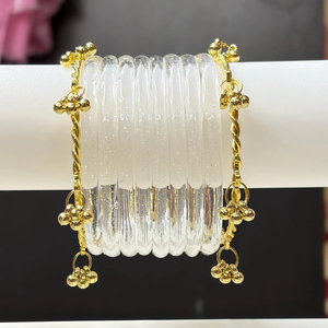 Trendy Jelly Glass <b>Bangles</b> Women Fashion <b>Bangles</b> Stylish <b>Bangles</b> <b>Set</b> Stackable <b>Bangles</b> Ladies Wrist Accessories Daily Wear - Product Image 4
