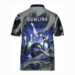 Custom Quick Dry 100% Polyester <b>Bowling</b> Polo T-<b>shirt</b> Sublimation Polo <b>Shirts</b> for Men - Product Image 3