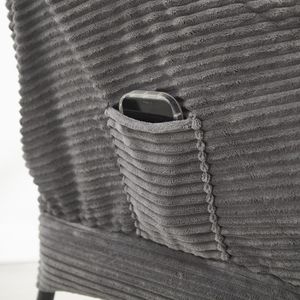 Fauteuil de salon moderne rembourré avec accoudoirs, fauteuil inclinable et ottoman, chaise longue moderne pour la lecture et la détente - Product Image 4