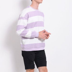 เสื้อสเวตเชิ้ตคอกลมสีขาวลาเวนเดอร์แบบยูนิเซ็กซ์ ทรงปกติ ผ้าฝ้ายถัก สไตล์ลำลอง ปักลาย аппліке สำหรับฤดูหนาว - Product Image 4