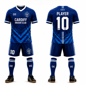 WARISON INDUSTRIES Adult's Soccer Jersey Sets 100% Polyester Breathable Youth Futsal Teamwear Sets With Custom <b>Name</b> - Product Image 1