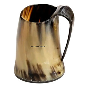 Juego de 2 Jarras de Cuerno de Diseño Moderno, Elegantes y Duraderas, Estilo Nórdico, Jarra de Agua de Cuerno Natural con Asa - Product Image 4