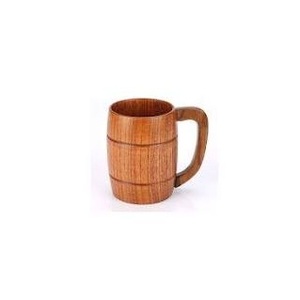 แก้วกาแฟไม้ธรรมชาติ ถ้วยชาทำมือพร้อมหูจับ ถ้วยดื่มรักษ์โลกสำหรับงานปาร์ตี้ที่บ้าน - Product Image 2