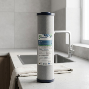 Élément filtrant en carbone pour système de filtration d'eau à 3 étapes, charbon actif renouvelable, fournisseur distributeur - Product Image 1