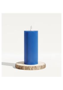 Bougie en cire de soja côtelée, magnifique, de haute qualité, faite à la main, écologique, parfaite pour la décoration de la maison, les mariages, les anniversaires, les fêtes - Product Image 1