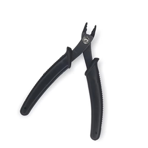 Pince coupante noire en acier inoxydable pour extensions capillaires à la kératine – Outil de coiffure pour extensions de cheveux - Product Image 1