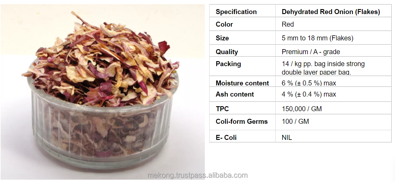 Wholesale Food Grade Red Dehydrated Onion Dried Sliced Onion Fried Shallot From Vietnam