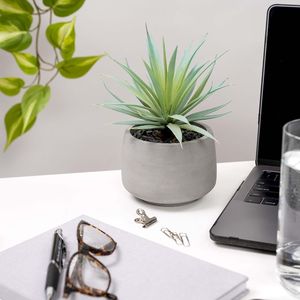 Plante artificielle succulente de style ferme de 7 pouces, pot de verdure artificielle pour intérieur, fausse plante succulente, plante d'intérieur artificielle de style ferme - Product Image 4