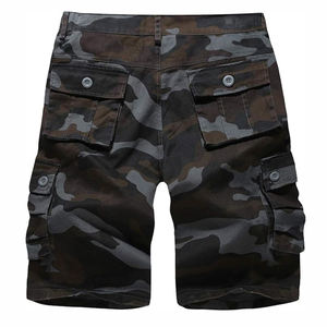 กางเกงขาสั้นคาร์โก้ลายพรางเอวกลางผ้าฝ้ายสำหรับผู้ชาย มีกระเป๋าหลายช่อง รับผลิตแบบ ODM เหมาะสำหรับชุดทำงานและสตรีทแวร์ - Product Image 4