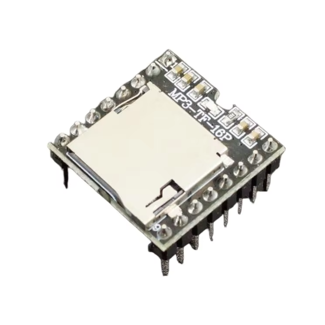 Mini MP3 and WAV File Player Module With Micro-SD Slot and Onboard 3W Speaker Amplifier for DIY Projects