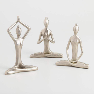 ประติมากรรมรูปปั้นอะลูมิเนียมสุดหรู เหมาะสำหรับตกแต่งบ้าน สำนักงาน ชั้นวางของ โต๊ะ และตกแต่งภายใน - Product Image 4