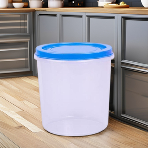 Round food grade plastic <b>container</b> for <b>kitchen</b> <b>storage</b> multi purpose reusable made in India - Product Image 2