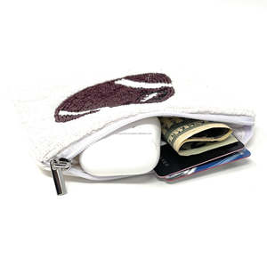 Cute Handmade Beaded Hip Hop Cheer Coin Purse Embroidery Zipper Pouch Sequin Work Large Soft <b>Small</b> <b>Wallet</b> Gift Bag Unisex Sports - Product Image 5