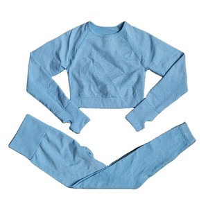 Conjunto de Yoga sin Costuras de Secado Rápido para Mujer, Talla Grande, Sujetador Deportivo Reversible, Leggings Transpirables, Ecológicos, Antibacterianos, Deportivos - Product Image 4