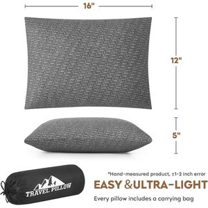 Cuscino da Campeggio in Memory Foam Comprimibile di Media Densità, Traspirante, con Fodera per Escursionismo e Backpacking - Product Image 2