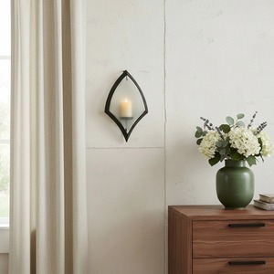 Portavelas Metálico Vintage para Decoración de Pared Elegante - Product Image 2