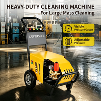 Nettoyeur Haute Pression Commercial 3HP 240BAR 13L/MIN avec Moteur 100% Cuivre, Machine de Nettoyage Robuste avec Manomètre pour Camions