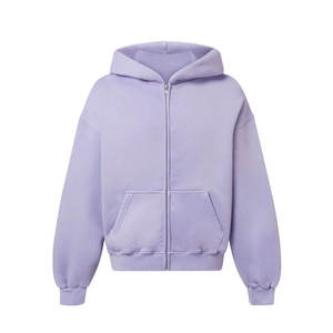 Sudadera con Logotipo Personalizado, Azul Marino, Corte Holgado, Bolsillo Delantero con Cierre, Fabricantes de Sudaderas Lisas de Alta Calidad, Sudadera con Capucha Negra para Hombre, Moda Deportiva - Product Image 2
