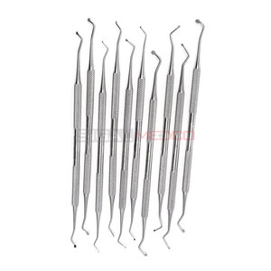 10pcs Dental Excavator Spoons Restorative Medic Instruments with 1mm to 2.5mm Ends Double Sided Composite Filling Tools - Product Image 4
