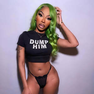 Camiseta Corta para Mujer, Estilo Baby Tee, Ajustada, Manga Corta, Algodón, Estética Casual, Ropa Urbana, Suave y Elástica, Top de Verano a la Moda - Product Image 3