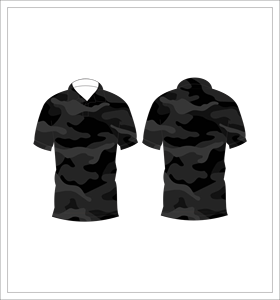 Camiseta Polo de Camuflaje Gris Oscuro para Hombre, Manga Corta, Estilo Casual y Táctico, Camiseta de Golf - Product Image 3