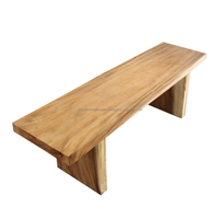 Banc en bois indien traditionnel de conception antique pour le salon de jardin et l'extérieur pour l'entrée à la maison d'hôtels 2025 meubles les moins chers