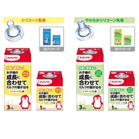 Vente en gros 2024 : Sucette en silicone sans BPA, fabriquée au Japon, type souple, tétine droite à débit variable pour bébés de 0 à 12 mois