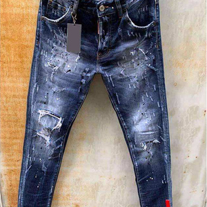 Pantalones vaqueros para hombre, corte slim recto, pantalones de mezclilla a la moda, ropa personalizada con marca propia, venta al por mayor, fabricante OEM, jeans para hombre - Product Image 6