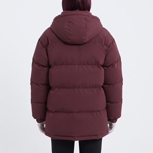 Veste matelassée à capuche pour femme Hawkeye, manches longues, manteau d'hiver, couleur unie, fermeture éclair sur le devant, design avec logo - Product Image 3