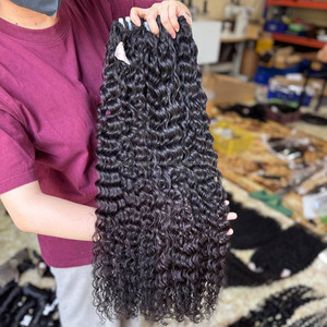 Tendance du moment : Mèches de cheveux naturels vietnamiens bouclés pour extensions de cheveux humains avec kit de closure en dentelle, perruques en cheveux humains Lace Front - Product Image 3