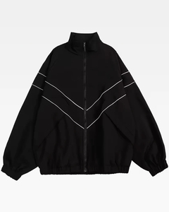 Ensemble de survêtement personnalisé en nylon enduit pour homme – Maillot de sport respirant, idéal pour la course, le jogging, le fitness et la gym – Imperméable - Product Image 3