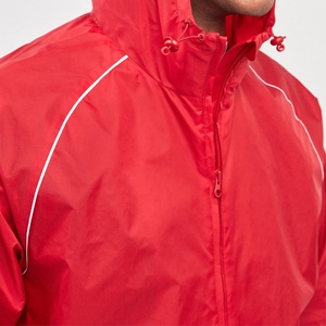 Wholesale Custom Men's Lightweight Hooded Windbreaker Nylon Jacket With Breathable Color Contrasting Waterproof Polyester fabric - Product Image 2