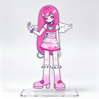 Figurine de personnage de dessin animé en acrylique personnalisée, support de présentation pour fille anime, décoration de bureau, figurine de collection, usine OEM ODM